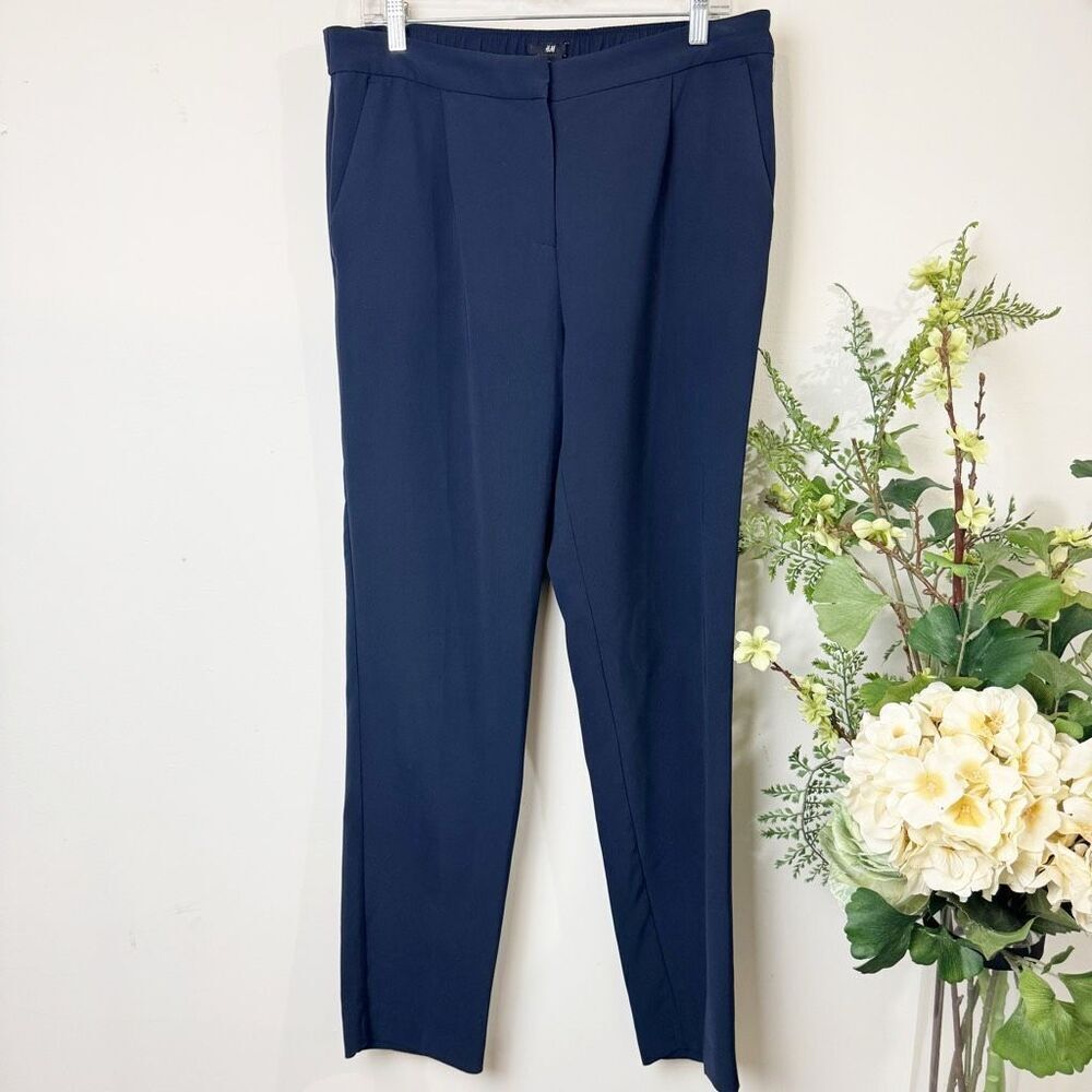 H&M Navy Slim Tapered Ankle Pants | Size 12